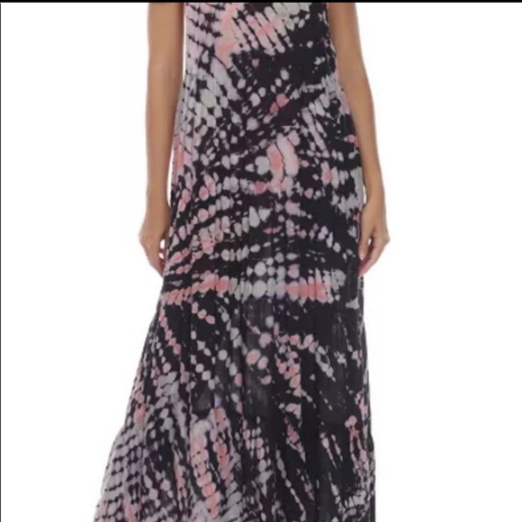 RAVIYA SWIM COVER UP BLACK PINK TIE DYE SIZE 1X NEW WITH TAGS - Picture 4 of 8